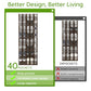 Over the Door Shoe Organizer with 40 Large Breathable Mesh Pockets