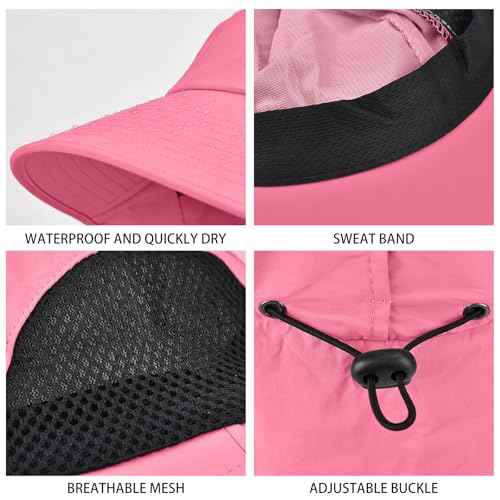 Sun Hat for Men Women with Neck Flap