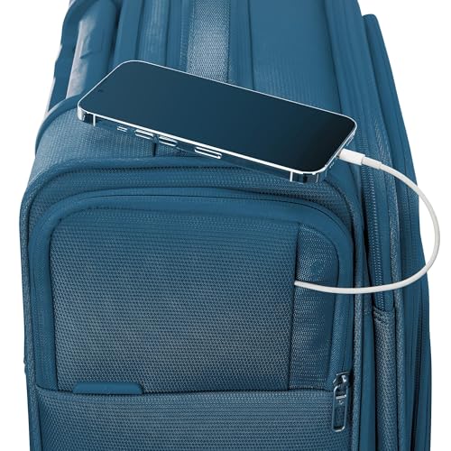 UpLIFT Lightweight Medium Checked Softside Luggage with Spinner Wheels