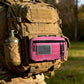 Tactical Molle Admin Pouch Utility Laser Cut EDC Tool Pouch Bag Horizontal Modular Pouches Include US Flag Patch and Keychain