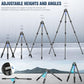 Compact Carbon Fiber Tripod with Leveling Base for Camera