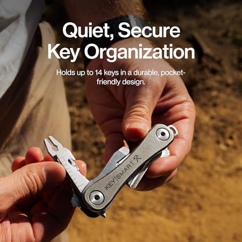 KeySmart Rugged Keychain Multitool Key Holder