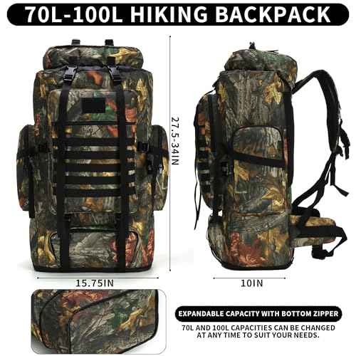 Hiking Backpack for Men 70L