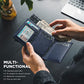 Pop up Card Wallet Minimalist Cash Wallets RFID Blocking Leather Smart Credit Card Holder with ID window for Men