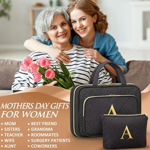 Personalized Hanging Toiletry Bag Travel Makeup & Cosmetic Bag Organizer (2 Count)