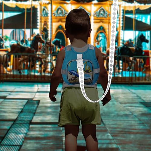 Toddler Harness Leash + Reflective Anti Lost Wrist Link