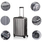 All Aluminum Luggage Zipperless Hard Shell Suitcase with TSA Lock Spinner Wheels Lightweight Metal Alloy Suitcases