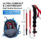 Lightweight Collapsible Trekking Poles Folding Hiking Sticks (2 Count)