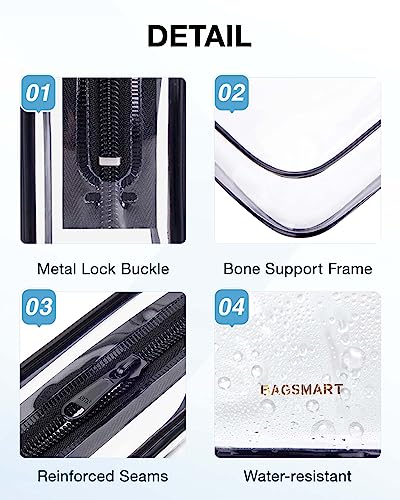 Clear Toiletry Bag 2 (2 Count)