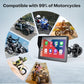 5 Inch Motorcycle Carplay GPS Navigation System with Apple Carplay and Android Auto Portable Screen with Dual Bluetooth