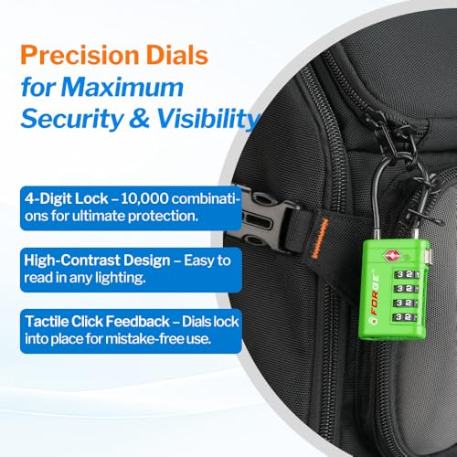 Open Alert TSA Approved Luggage Locks (2 Count)
