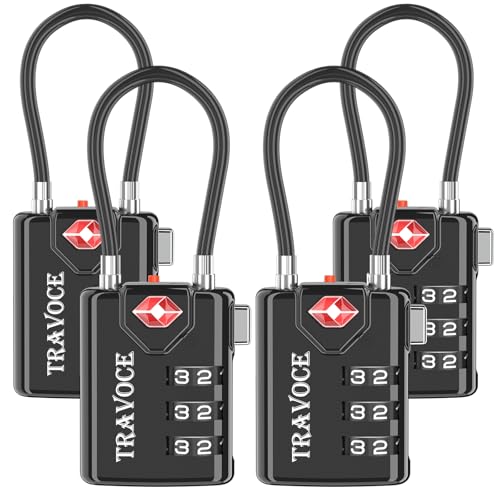 TSA Approved Luggage Locks (4 Count)