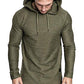 Mens Fashion Athletic Hoodies Sport Sweatshirt Solid Color Fleece Pullover Green 3XL