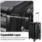 3 Piece Hardshell Travel Luggage Set (3 Count)