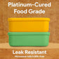 Platinum Silicone Bento Lunch Box Set of 2 (2 Count)
