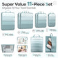 11 Set Compression Packing Cubes Garment Bags for Travel Essentials (11 Count)