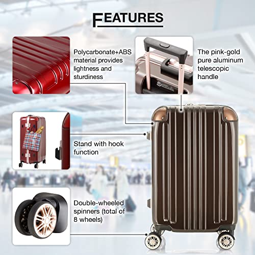 Hardside Expandable Zipper Luggage