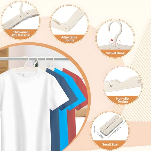 Foldable Travel Hangers 4 Pack Space (4 Count)