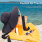Womens Sun Straw Hat Wide Brim Summer Hat Big Floppy Foldable Beach Sun Hats UPF 50+
