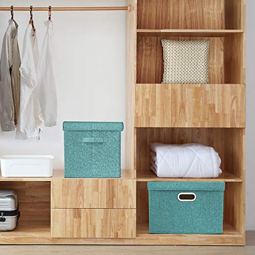 Large Storage Bins with Lids (5 Count)