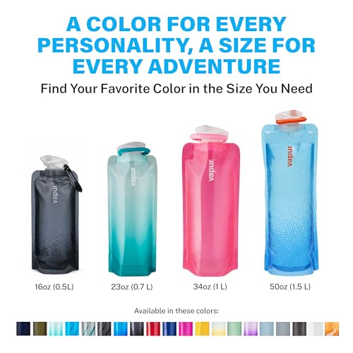 Collapsible Water Bottle with Carabiner