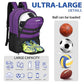 Soccer Backpack Bag with Ball Holder Ventilated Shoe Compartment Large Capacity Sports Gear Bag for Basketball Volleyball Gym