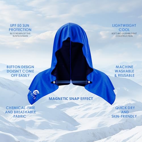 4 Pack Cooling Hoodie Towels for Neck and Face (4 Count)