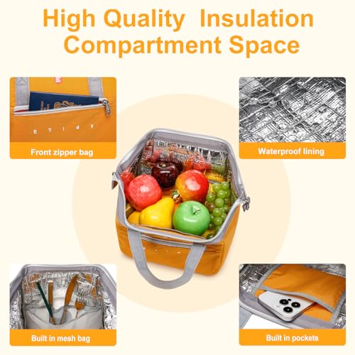 Large Capacity Reusable Lunch Bag