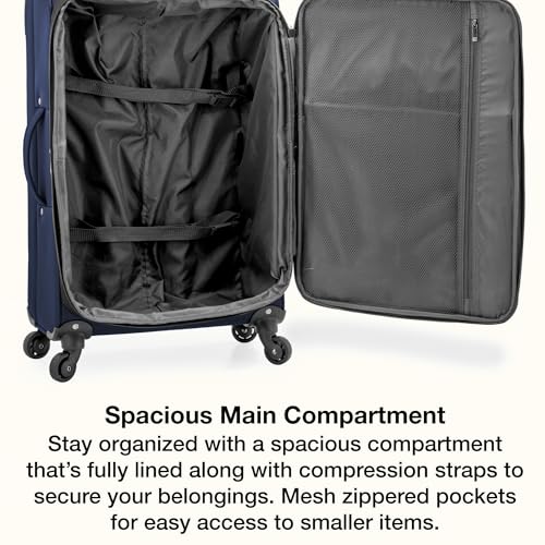 Anzio Softside Expandable Luggage with Spinner Wheels (2 Piece)