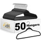 50 Pack Plastic Hangers for Clothes (50 Count)