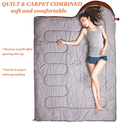 Sleeping Bags for Adults Kids Boys Girls Backpacking Hiking Camping Microfiber Liner