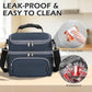 Double Layer Cooler Insulated Lunch Bag Adult Lunch Box Large Tote Bag for Men (Cyan)