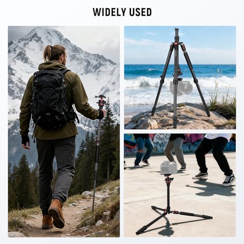 Basics Carbon Fiber Travel Tripod Monopod