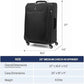 Travelpro Maxlite 5 Softside Expandable Luggage with 4 Spinner Wheels, Lightweight Suitcase, Men and Women, Shadow Grey, Checked-Medium 25-Inch