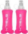 Folding Soft Flask Portable Collapsible Running Lightweight Water Bottle for Outdoor Sports,Travel with Mouthpeice Cover