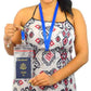 Bulk 20 Pack Heavy Duty Water and Tear Resistant Passport Holders with Lanyard