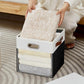 11x11 Inch Ultra Thick Fabric Storage Bins with Lids & Windows (3 Count)
