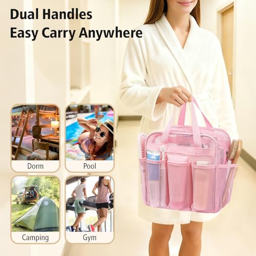 Mesh Shower Caddy Portable with Zipper