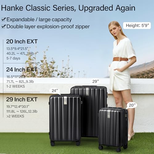 20 Inch Expandable Carry on Luggage 22x14x9 Airline Approved