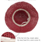 Womens Crochet Straw Sun Hat Foldable Floppy Wide Brim Beach Hat for Summer