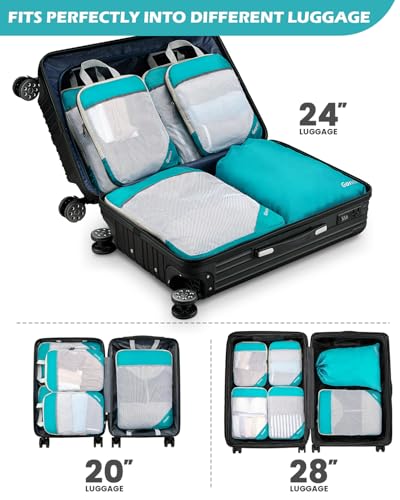 Compression Packing Cubes for Travel (6 Count)