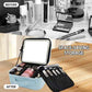 Travel Makeup Bag with LED Mirror and Light Travel Makeup Case Cosmetic Organizer Portable Cosmetic Brush Organizer Bag with Adjustable Dividers for Cosmetics Makeup Brushes Toiletry