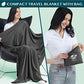 Travel Blanket Airplane Compact with Bag