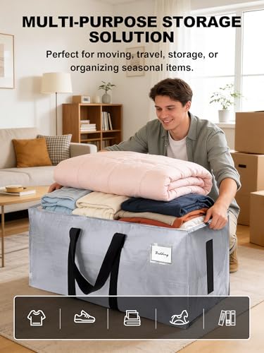 Supports 200lbs Heavy Duty Moving Bags (8 Count)