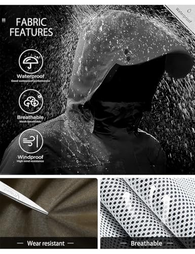 Rain Suit Waterproof Breathable Lightweight 2