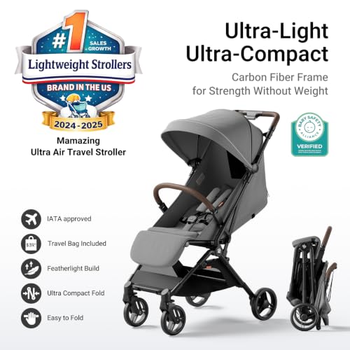 Ultra Air Lightweight Baby Travel Stroller with Carbon Fiber Frame