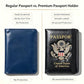 Premium Passport Holder for Travel RFID Blocking Passport Cover Slim