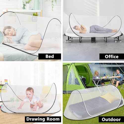 2 Pcs 78*31*23 Inch Large Pop Up Mosquito Net