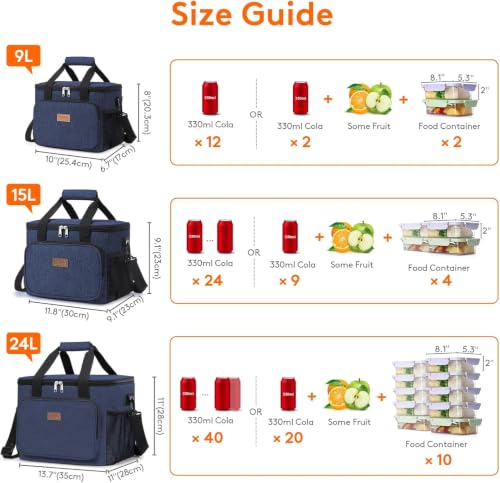 Medium Lunch Bag (Dark Blue / Medium(9L))