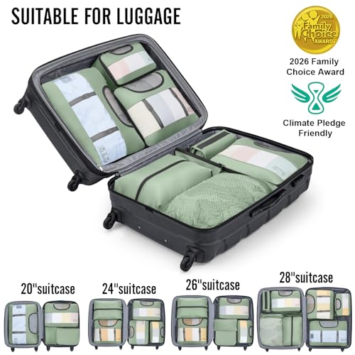 10 Set Packing Cubes for Travel Essentials (99 Count)